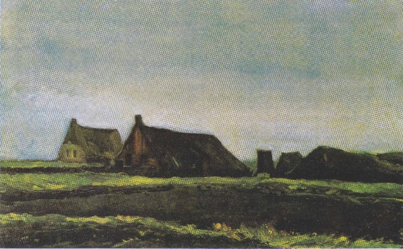 Vincent Van Gogh Cottages oil painting image